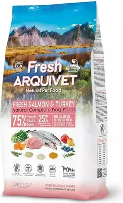 Zdjęcie produktu dla Arquivet Świeży łosoś z indykiem Łosoś 2,5 kg