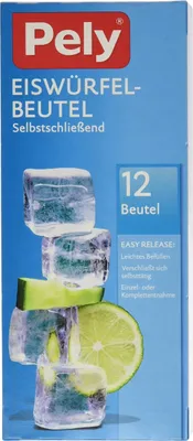 Produktbild von Pely Eiswürfel Beutel selbstschließend Easy Release 12 Stück