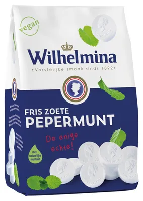 Produktbild von Wilhelmina Vegane Pepermunt - Pfefferminz Taler 1 Kg Gr. By Fortuin