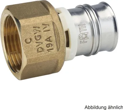 Produktbild von Alpex Übergang mit Innengewinde Messing, 20 mm x Rp 3/4"