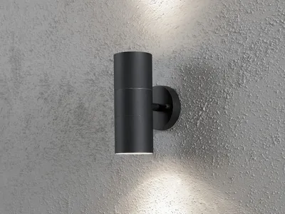 Produktbild von LED Außenwandleuchte Up Down zur Fassadenbeleuchtung Außenleuchte 19,5cm Schwarz