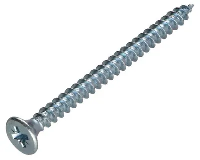 Produktbild von Spanplattenschrauben Senkkopfschraube Pozi N°3 6X60 Gesamtgewinde Verzinkt