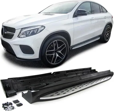 Produktbild von Alu Trittbretter Schweller OE Style mit ABE für Mercedes GLE Coupe C292 ab 15