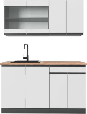 Obrázek produktu pro Jednotková kuchyně Vicco R-Line Bílá 140 cm , PD Dub, Model 43079