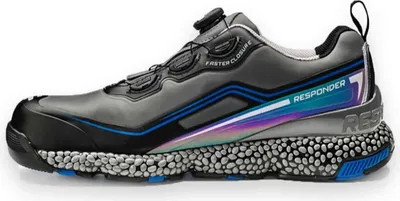 A single safety shoe is shown against a white background.