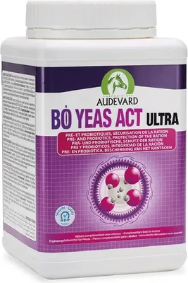 Productafbeelding van Audevard Bo Yeas Act Ultra, 1,2 kg | Voor paarden | Ondersteunt de spijsvertering | Bevordert een gezonde darmflora