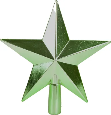 Image de Pointe d'arbre étoile Pointe de sapin de Noël Décoration d'arbre de Noël, couleur:vert