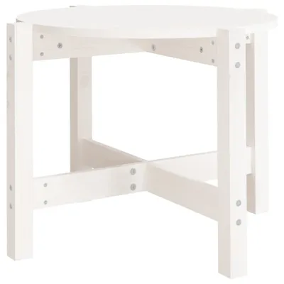 Obrázek produktu pro vidaXL Konferenční stolek bílý Ø 62,5x45 cm Borovicový masiv