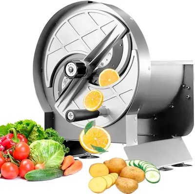 Immagine prodotto di Affettatrice per verdure con regolazione dello spessore da 0 a 12 mm, in acciaio inossidabile + ventose