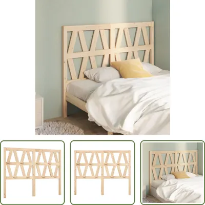 Produktbild von The Living Store Bett-Kopfteil 126x4x100 cm Massivholz Kiefer
