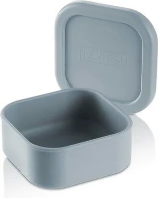 Zdjęcie produktu dla Silikonowe pudełko na lunch (jasnoniebieskie, małe)