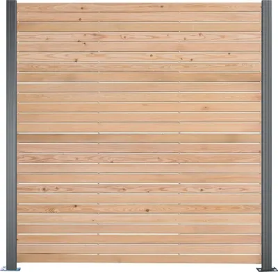 Produktbild von Mega-Holz Sichtschutzzaun Set Taiga 191x180 cm - 1 Zaunfeld