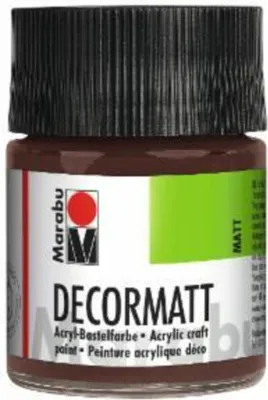 Produktbild von Decormatt Acryl - Mittelbraun 040 50 ml. Packung mit 6 Stück