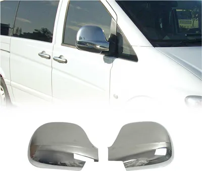Obrázek produktu pro Kryty zrcátek Kryt zrcátka pro Mercedes Vito W639 2003-2010 Chrome ABS Silver