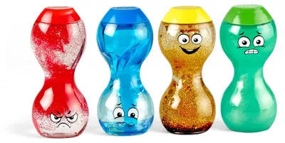 Productafbeelding van Zintuiglijke flessen voor het uiten van emoties, spel van 4 voor kinderen 3+