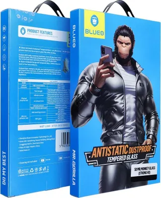 Produktbild von 5D Mr. Monkey Glass - passend für Samsung Galaxy S22 schwarz (Anti-Static Strong HD)
