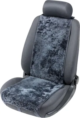 Produktbild von WALSER Lammfell Sitzauflage Cosmo, 100% Lammfell Autositz Sitzauflage, Sitzauflage Lammfell, Sitzauflagen Auto Lammfell, Sitzschoner Lammfell, Autositzauflage Lammfell, Schonbezug Fell anthrazit