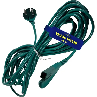 Staubsauger-Stromkabel 10 m für Vorwerk Kobold VK135 VK136