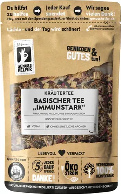 Produktbild von Basentee Immunstark, loser Tee mit Vitamin C & Zink, 80g