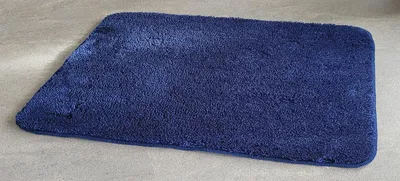 Produktbild von Spirella Sunhill Sunrise Tiefblau Badteppich Hochflor| 55x65cm | waschbar | ohne Latex