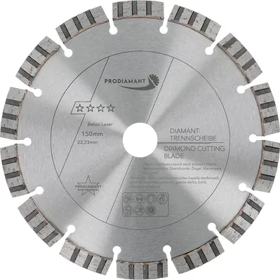 Obrázek produktu pro PRODIAMANT Diamantový řezací kotouč 150 mm Beton Laser Turbo B711