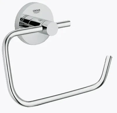 Produktbild von WC-Papierhalter Essentials 40689_1 ohne Deckel Metall chrom