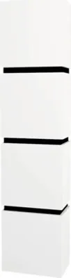 Produktbild von Devo Hängehochschrank mit 4 Türen Viva 2.0 links BxHxT 40 x 170 x 26 cm premium white matt