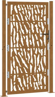 Obrázok produktu pre Záhradná brána 100x175 cm, odolná oceľ, dizajn s pruhmi