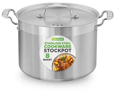 Produktbild von Nutrichef 8L Suppentopf, Kochtopf Groß 32.5cm, Kochtopf Induktion, Cooking Pot-