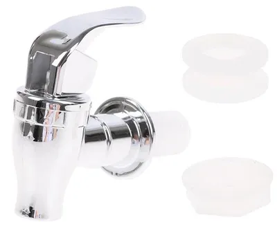 Productafbeelding van Kran voor drankdispenser – Drankkranen – 17 mm – Reservekraan – Geschikt voor feesten of barbecueën – Geschikt voor wijn-, bier- en fruitsapdispensers – Zilver