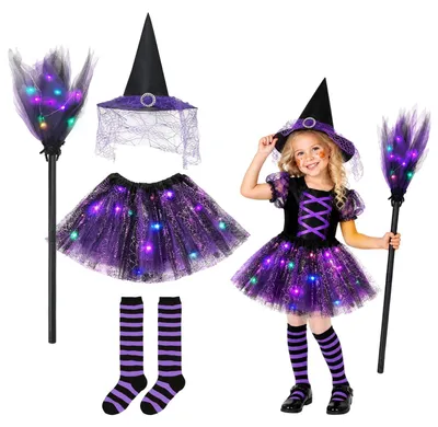 Produktbild von Hexenkleid Hexenkostüm - Für Mädchen - Halloween - Schwarz