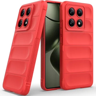 Obrázek produktu pro Pouzdro pro Xiaomi 14T Měkké TPU Silikonové Nárazuvzdorné Ochranné Pouzdro červené