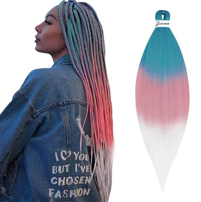 Immagine prodotto di Elzusha - Extension per capelli all'uncinetto, ideali per trecce lunghe