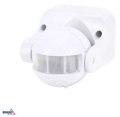 Produktbild von PIR-Bewegungsmelder PIR1200W, 180° Erfassungswinkel, weiß