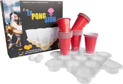 Produktbild von Party-Trinkspiel ExPongSion 27-teilig