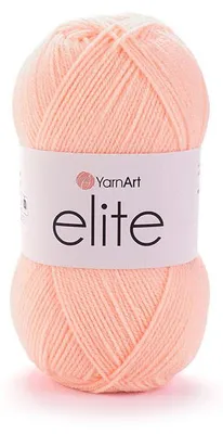Produktbild von YarnArt Elite Acrylgarn 100g/300m Pfirsich Nr. 37 – weich, leicht, vielseitig