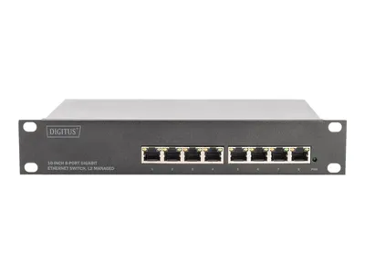 Image de DIGITUS Switch 8-Port Gigabit Managed schwarz
