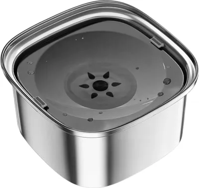 Produktbild von Vulpes Goods Wassernapf für Hunde, 3L Auslaufsicher Trinknapf Reisenapf, Rostfreier Stahl, rutschfest Katzen Hund Haustiere Hundenapf Anti-Schwapp Wasserspender für Haustier