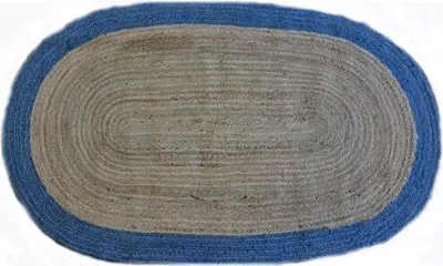 Produktbild von Roberta oval 59 natural/blue (120x180 cm)