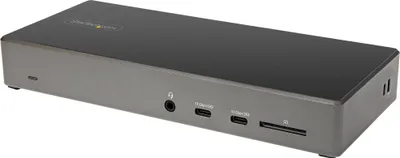 Image de StarTech.com Station d'accueil USB-C - Triple écran 4K - Station d'accueil USB type-C - 100 W PD 3.0 - DP 1.4 Alt Mode & DSC, 2x DisplayPort 1.4/HDMI 2.0 - 6xUSB (2x 10Gbps)