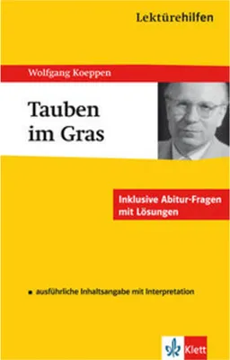 Obrázek produktu pro Lektürehilfen Wolfgang Koeppen "Tauben im Gras"