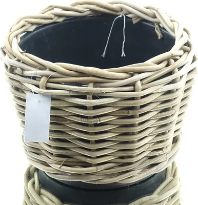 Produktbild von beck ag Panier bas, Korb-Pflanzer, Freistehend, Beige, Rund, Draußen, Einfarbig
