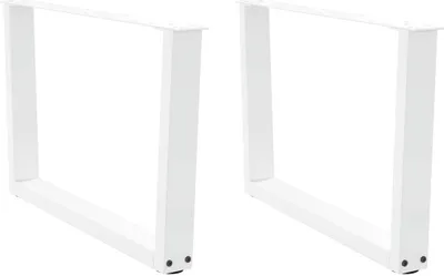 Produktbild von Couchtischbeine V-Form 2 Stück Weiß 70x(42-43,3) cm Stahl