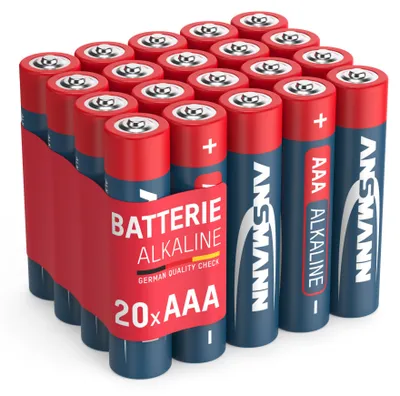 Produktbild von 20x ANSMANN Alkaline Batterie AAA Micro 1,5V – LR3 MN2400 (20 Stück)