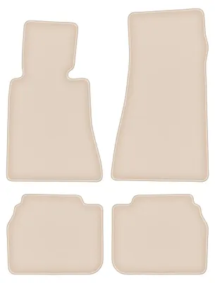 Produktbild von Velours-Fußmatten für BMW 7 E32 1986-1994 (Limousine) – 4-tlg, Beige, passgenau – Wielganizator FORTUNA