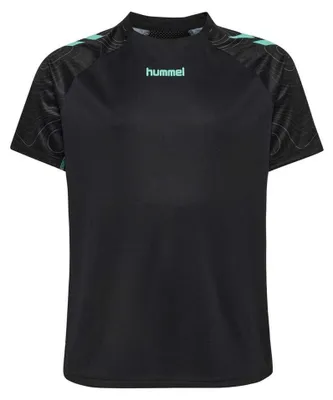Productafbeelding van Hummel Hmlblaze 2.0 Trainingsshirt voor kinderen - zwart/pooldauwblauw, maat: 152