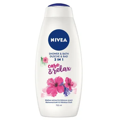 Obrázek produktu pro Nivea Care & Relax 2v1 - Velký Sprchový Gel, 750ml