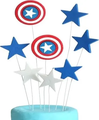 Produktbild von Tortenaufleger-Set CAPTAIN AMERICA Aufleger
