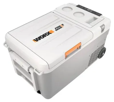 Produktbild von Akku-Kühlbox Worx WX876.9, Temperaturbereich -20°C bis +20°C, inkl. AC-Ladegerät, ohne Akku und Ladegerät