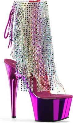 Produktbild von ADORE-1017RSF Damen Booties von Pleaser, Transparent Mehrfarbig , EU 40, US 10